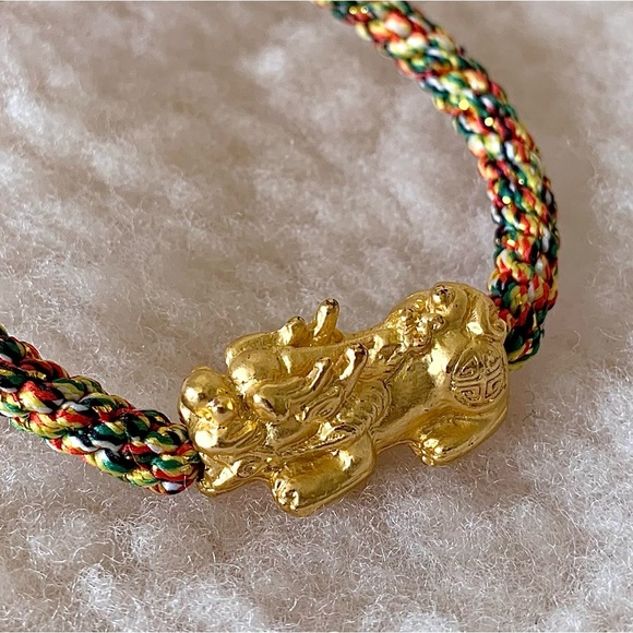 MOVING SALE❗️Gold Chinese dragon woven bracelet (handmade) - Picture 3 of 5